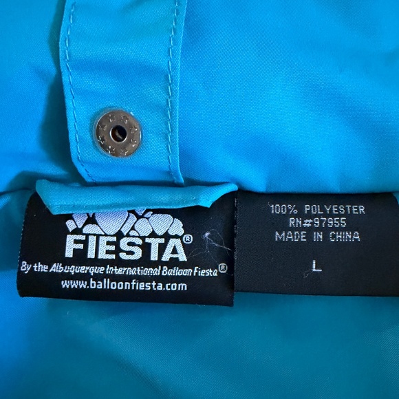 Albuquerque International Balloon Fiesta 2018 Winter Coat & Vest Turquoise Sz L - Picture 7 of 16